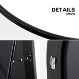 PexFix Arched Full Length Mirror Arched Wall Mirror Floor Mirror with Stand Contemporary Full Length Mirror with Black Wood Frame, 65''x22'' PexFix