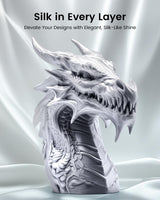 SUNLU Silk PLA+ Filament 1.75mm 2025 Upgrade Spool Compatible with Bambulab Refill Filament, 1kg(2.2lbs) PLA 3D Printer Filament, 1.75mm Dimensional Accuracy +/- 0.02mm, Silver YOOPAI