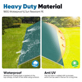 Quictent 10X20ft Upgraded Heavy Duty Carport Car Canopy Party Tent with 3 Reinforced Steel Cables-Green Quictent