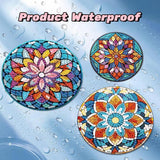 Puraikcmi 6pcs DIY Mandala Diamond Art Painting Kits Coasters with Holder, Diamond Art Coasters Adults Beginners, Flower Diamond Art Crafts Supplies Puraikcmi