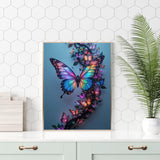 Ycydilirab Butterfly Diamond Painting for Adults-5D Diamond Painting,Butterfly DIY Gem Painting Perfect for Relaxation and Home Wall Decor 12x16inch Ycydilirab