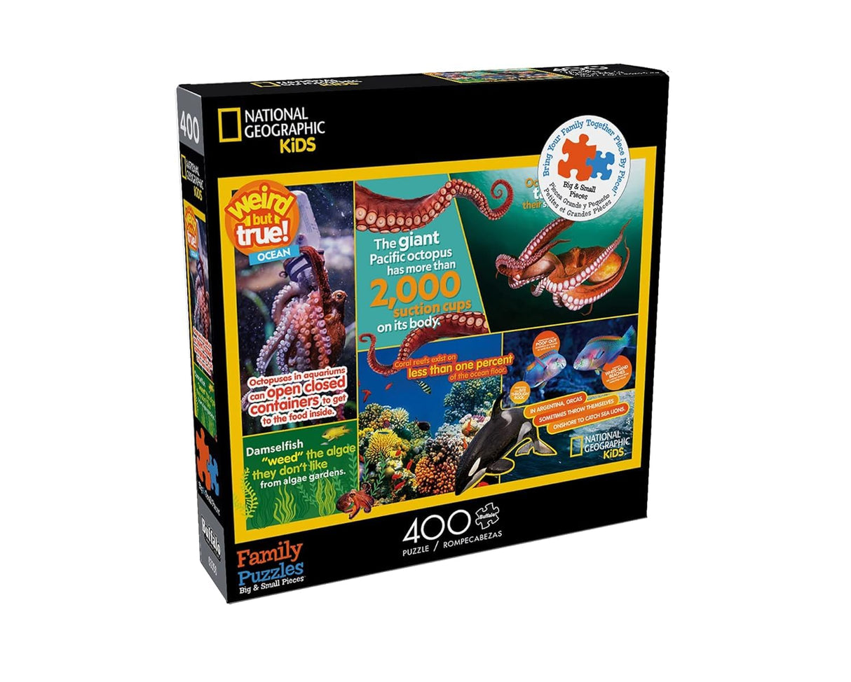 Buffalo Games - NAT Geo - Ocean - 400 Piece Jigsaw Puzzle for Families Challenging Puzzle Perfect for Game Nights - Finished Puzzle Size is 21.25 x 15.00 Buffalo Games
