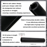 RYANSTAR RACING EV Charging Cable Protector Garage Door Pass Through Shield EV Electric Car Charging Cable Cord Protector Cover Large Size Compatible with All Tesla Rivian Charger RYANSTAR RACING