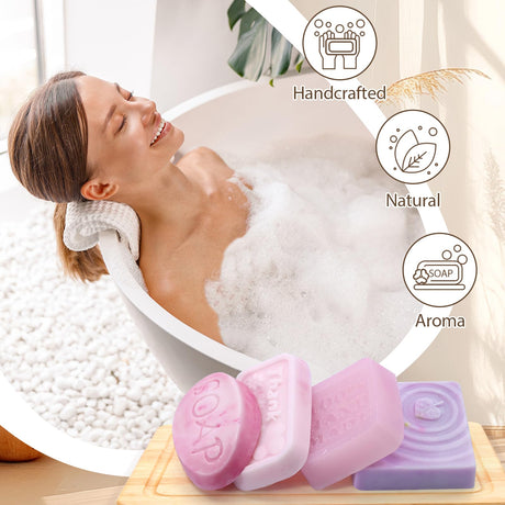 MuseLuxe Soap Making Kit for Adults & Kids - Soap Making Supplies with Melt and Pour - Base,6 Silicone Molds, Colorant,Fragrances,Dried Flowers,Gift Card,DIY Craft Kit for Beginners MuseLuxe