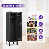 BUTISOW Metal Cabinet Home Office Storage, Lockable Steel Locker with Door, 54" Height, Multi-Purpose for Home, Office, Gym, School, Garage BUTISOW