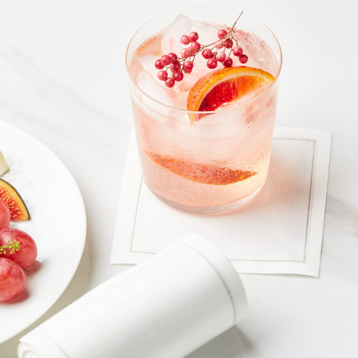 My Drap Basics Cotton Cocktail Napkin, 50 Per Roll, Cream, 4.3 x 4.3 Inch MY DRAP