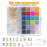 JQEEYGV 5500pcs Clay Beads Bracelet Making Kit 24 Colors Friendship Bracelet kit with Letter Beads DIY Arts and Crafts for Jewelry Set Beginners Gifts for Girls Ages 6-12 JQEEYGV