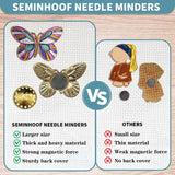 Magnetic Needle Minder Magnet Embroidery Accessories and Supplies Embroidery Needle Holder Cross Stitch Holder Needlework Supplies (Butterfly) seminhoof