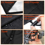 Oslimea Patio Hanging Egg Chair Cover Waterproof Swing Egg Chair Cover with Zipper Windproof Egg Chair Cover with Bottom Buckle, Outdoor Wicker Single Seat Egg Chair Covers, Black Oslimea