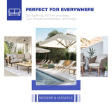 Patiorama 9 Pieces Outdoor Patio Furniture Set,All Weather Grey PE Wicker Rattan Sectional Conversation Set W/Adjustable Chaise Lounge Chair of 2 and Coffee Table,for Porch Garden,Light Grey Cushion Patiorama