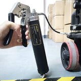 AZUNO Pistol Grip Grease Gun, 6500 PSI Heavy Duty Grease Guns with Flex Hose, Metal Extension, Professional Coupler and Sharp Nozzle AZUNO
