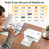 Anycash Bluetooth Thermal Shipping Label Printer, Wireless 4x6 Shipping Label Sticker Printer for Small Business and Office, Compatible with Android&iOS Windows, Used for Amazon, Shopify, Etsy USPS Anycash