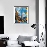 Big Ben Paint by Number Kits for Adults, Fall London Street Paint by Numbers, London Landmark Acrylic Painting for Home Wall Decor Gifts - City Scenery(16×20inches, No Frame) ARNLRDYA