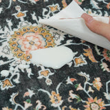 Washable Hallway Runner Rug 2x3 - Runner Rug Kitchen Rugs and Mats Non Skid Washable Waterproof Carpet Runner for Living Room Bedroom Bathroom (Black, 2X3) TOPRUUG