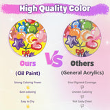 Wings Giant Unicorn Paint by Numbers Kit for Kids and Adults, 3 Pack Framed Canvas Painting Kit with Hooks, Arts and Crafts Unicorn Gift for Girls Birthday, Art Supplies Girls Ages 8-12 Wings Giant