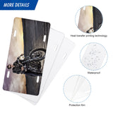 4Pcs Blank Windspeed Sublimation license plate Car Blank for Sublimation, Halloween Christmas car Decoration (White) Windspeed