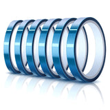 Outus 6 Rolls High Temperature Tape Heat Vinyl Press Tape Heat Resistant Sublimation Tape 3D Printing Heat Tape for Heat Transfer Electronics Masking (10 mm) Outus