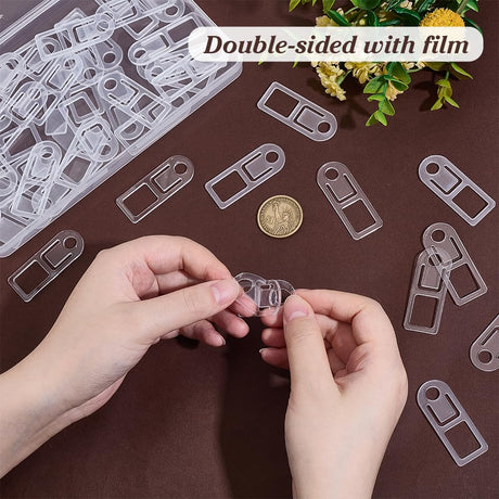 PH PandaHall Embroidery Floss Organizer 50pcs Embroidery Thread Bobbins Clear Embroidery Floss Cards Cross Stitch Thread Organizer for Thread Holder Sewing Storage 1.9x0.7in PH PandaHall