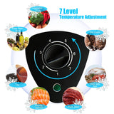 5.0 Cubic Feet Deep Chest Freezer Compact Freezers with Adjustable Thermostat Top Open Door Freezer Compressor Cooling with Rmovable Storage Basket for Home Kitchen Office and Bar (Black) WANAI