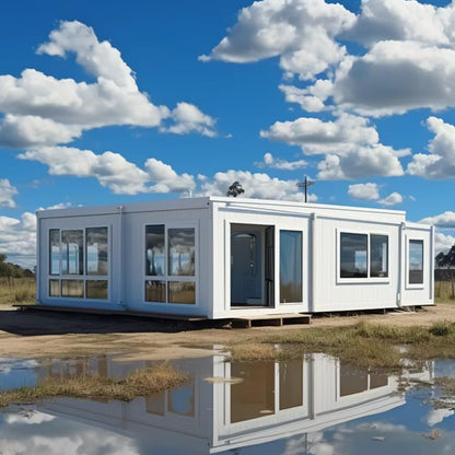 Custom Design Outdoor Modern fold prefab Tiny House Tiny Homes Houses on Wheels 2 Bedroom - WoodArtSupply