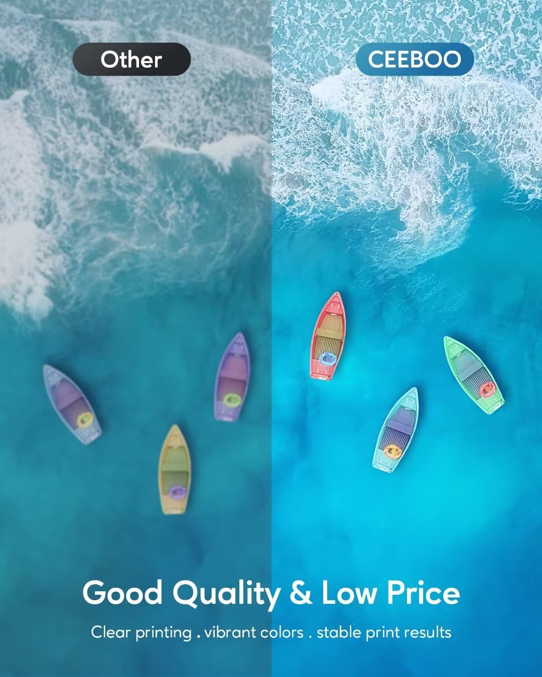 522 High Capacity Refill Ink Bottle Replacement for Epson Compatible 522 Ink Refill Bottle(Not Sublimation Ink)Use for ET-2803 ET-2800 ET-2720,4 Packs CEEBOO