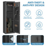 Dawmilon 10-14 Gun Safe, Quick Access Rifle & Shotgun Cabinet with Digital Keypad, 3 Adjustable Gun Racks, Handgun Pockets, Secure Storage for Home Defense Dawmilon