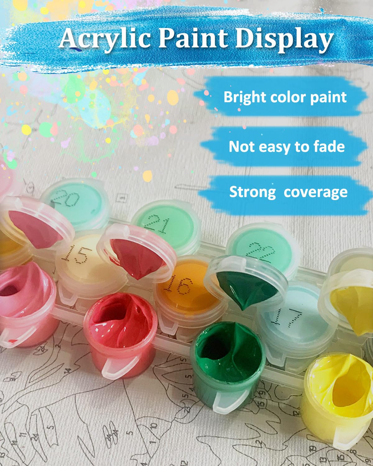 TOCARE Framed Paint by Numbers Kit for Adults Beginners, Car Paint by Number with Frame,Easy Vantage Car Paint by Numbers Framed Canvas (10x10 Inch, Without Easel) TOCARE