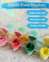 TOCARE Framed Paint by Numbers Kit for Adults Beginners, Car Paint by Number with Frame,Easy Vantage Car Paint by Numbers Framed Canvas (10x10 Inch, Without Easel) TOCARE