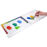 Masterson Aqua-Pro Watercolor Palette, Large 32 Well Palette for Mixing Paint, 11.5in x 15.5in, Lid Protects and Keeps Paint Clean, Plastic Paint Palette, Painting Palette, Paint Holder Masterson