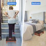 RayLove One Step Stool for Adults Seniors with Non-Slip Rubber Stepping Feet, Heavy Duty Platform Step Stools, 450 LB Portable Bed Steps for High Beds for Bathroom, Bedroom, Kitchen & Bedside Support RayLove