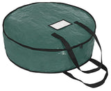 ProPik Christmas Wreath Storage Bag 36" - Garland Holiday Container with Tear Resistant Material - Featuring Heavy Duty Handles and Transparent Card Slot - 36” X 8” (Green) ProPik