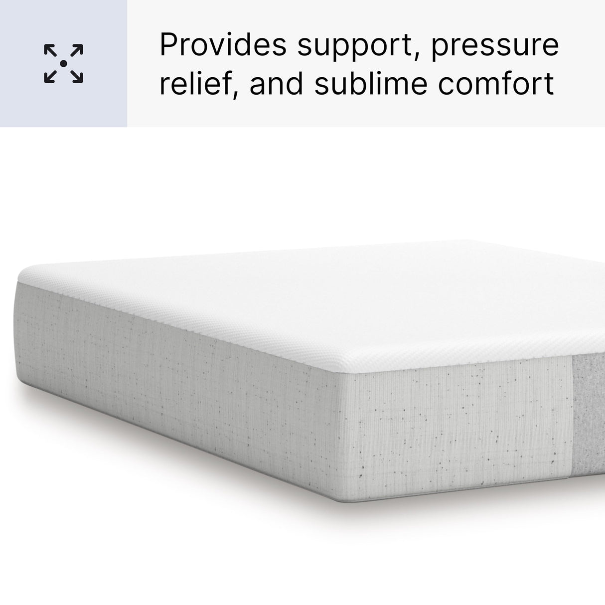 Signature Design by Ashley Queen Size Cool Max 12 Inch Medium Plush Cooling Gel Infused Memory Foam Mattress for Pressure Relief, Fiberglass Free, Mattress in A Box Signature Design by Ashley
