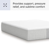 Signature Design by Ashley Queen Size Cool Max 12 Inch Medium Plush Cooling Gel Infused Memory Foam Mattress for Pressure Relief, Fiberglass Free, Mattress in A Box Signature Design by Ashley