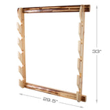 Rush Creek Creations unisex adult Rustic Pine Indoor 5 Rifle Shotgun Wall Storage Display Rack, -1, Gun Rack US Rush Creek Creations