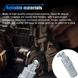 LHDOS 90 Degree Grease Coupler Fittings - Grease Gun Tips Adapter Snaps on to Grease Fittings in Tight Spaces - Grease Gun Coupler Adapter Accessories for Cars, Trucks, Farms or Industrial Use LHDOS