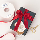 Ribbli Double Faced Red Satin Ribbon,1” x Continuous 25 Yards,Fabric Ribbon Use for Bows Bouquet,Christmas Gift Wrapping,Floral Arrangement Ribbli