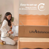 Twin Size Mattress 10 Inch, Cooling Gel Memory Foam Mattress for Back Pain, Motion Isolation, Pressure Relief, Fiberglass Free, CertiPUR-US Certified, Medium Firm Mattress in a Box Life Balance