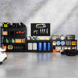 cynnda 4-Tier 40" W X 20" D X 60" H Storage Shelves 2500LBS Garage Shelving Metal Storage Shelf Adjustable Metal Racks with Shelves Heavy Duty Shelving Units and Storage Utility Shelf (Black) cynnda