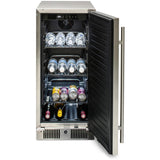 Blaze 15-Inch 3.2 Cu. Ft. Outdoor Rated Compact Refrigerator - BLZ-SSRF-15 Blaze Outdoor Products