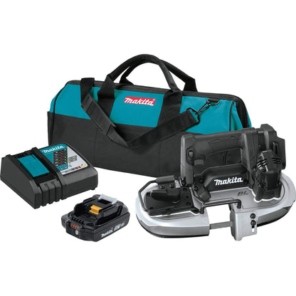 Makita XBP05R1B 18V LXT® Lithium-Ion Sub-Compact Brushless Cordless Band Saw Kit (2.0Ah) - WoodArtSupply