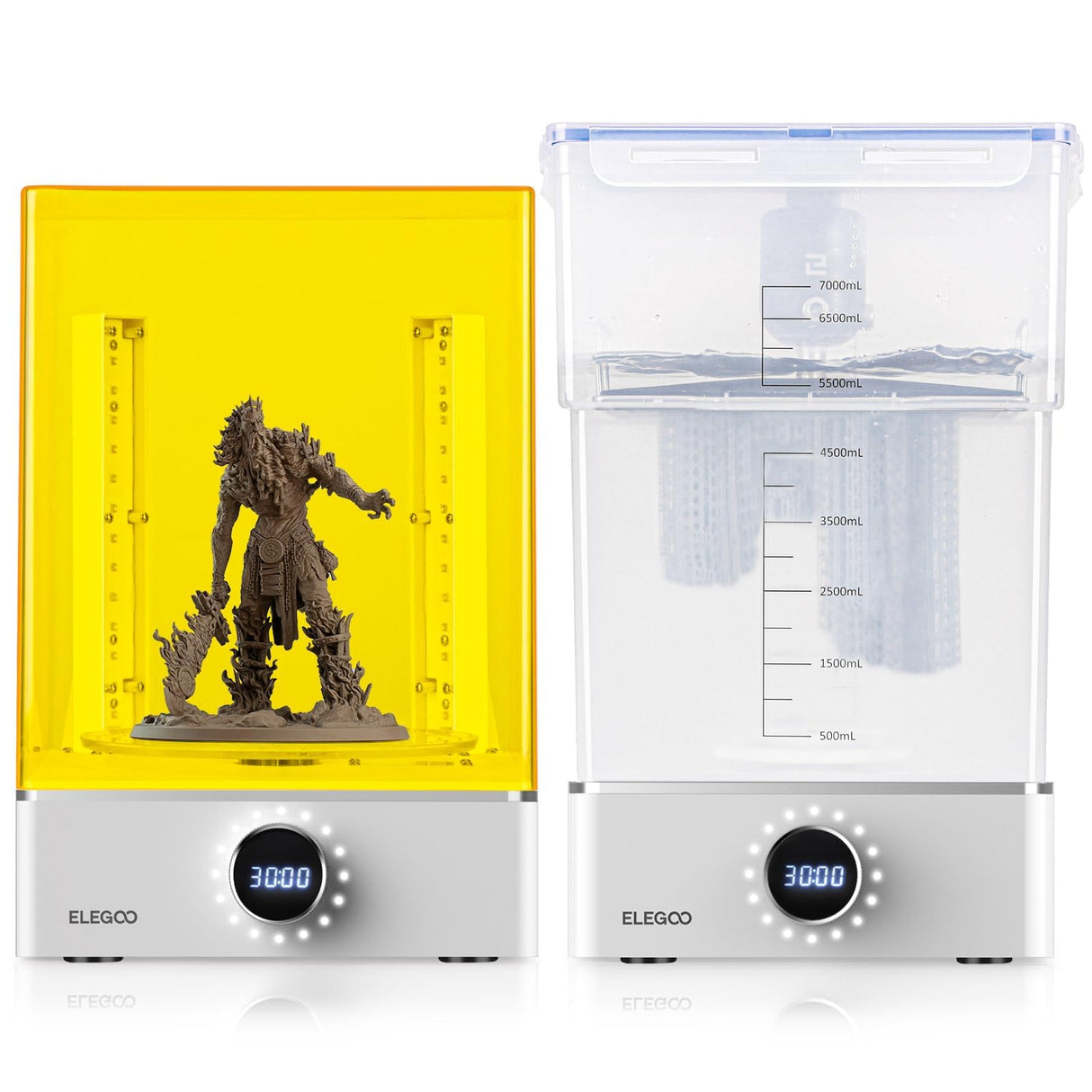 ELEGOO Mercury X Bundle with Separate Wash Station and Cure Station for Large Resin 3D Printed Models, Compatible with Saturn, Mars MSLA 3D Printers ELEGOO