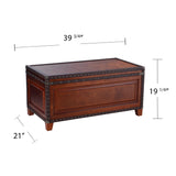 SEI Furniture Amherst Trunk Coffee Table w/ Storage, Brown SEI Furniture
