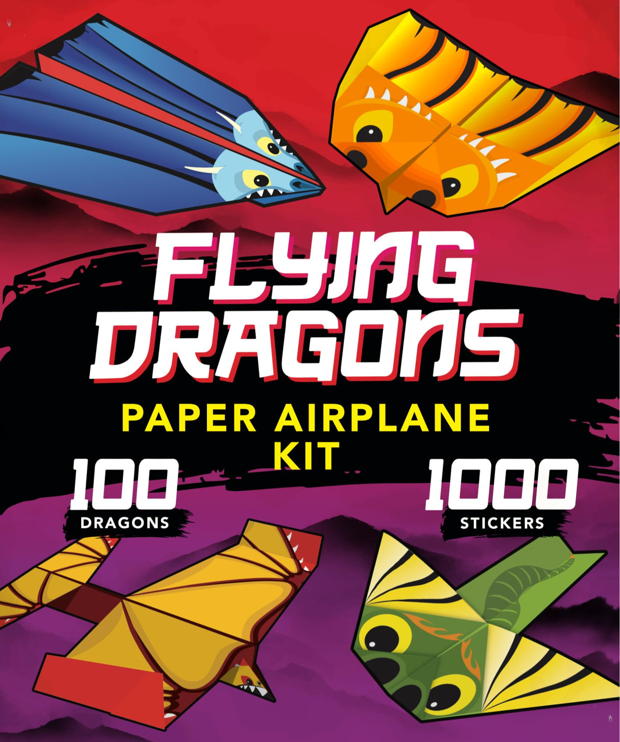 Flying Dragons Paper Airplane Kit WoodArtSupply