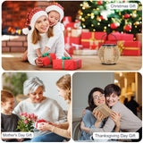 Larekook Solar Lanterns Outdoor Waterproof - Natural Rattan Bamboo Solar Powered Lantern, Dancing Flickering Flame Outdoor Table LED Lamp Auto On/Off Dusk to Dawn for Desk Patio Porch Yard Garden Larekook