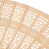 GNIEMCKIN 50 PCS Wooden Hand Fans, 8 Inch Foldable Wedding Hand Fans with Personalized Engraving, Perfect for Birthdays, Home Decor, Wedding and GNIEMCKIN