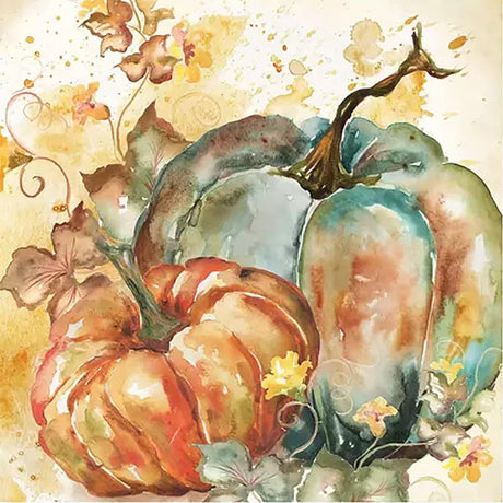Clendo Paint by Numbers for Adults Beginners,Fall Paint by Number Kits Thanksgiving Pumpkin on Canvas Frameless DIY Color Oil Painting for Home Wall Decor Inch14X14 Clendo