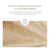 Kiztir Leather Dining Chairs Set of 6, Upholstered Dining Chair with Nailhead Trim and Solid Wood Legs, Luxury Wingback Dining Side Chair for Living Kiztir