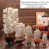 Wooden Sailboat Model Decor Miniature Sailing Boat Ship Model Home Decoration Rustic Mini Antique Sailboat Ornament Crafts Handcrafted Nautical Ocean Theme Sailing Boat for Home Office Tabletop XGOPTS