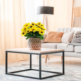 TURNMEON 28Pcs Sunflowers Artificial Flowers Bulk Spring Summer Decor, 4 Pack Fake Flowers Silk Faux Sunflower Bouquet Arrangement for Vase Wedding Table Home Porch Indoor Outdoor Cemetery Decorations TURNMEON