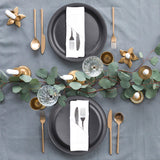 BEDDING CRAFT Set of 12 Cotton Cloth Dinner Napkin 18x18 White with Hemstitched Mitered Corners – Perfect for Wedding Dinner Parties and Table Decorations, Thanksgiving, Chritsmas Bedding Craft